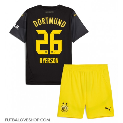 Dres Borussia Dortmund Julian Ryerson #26 Preč pre deti 2024-25 Krátky Rukáv (+ trenírky)